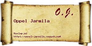 Oppel Jarmila névjegykártya